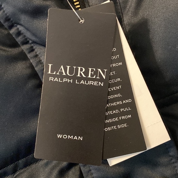 Lauren Ralph Lauren Black Plus Size Satin Puffer Jacket 2X NWT - Picture 4 of 16
